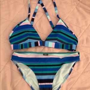 Striped Bikini Set